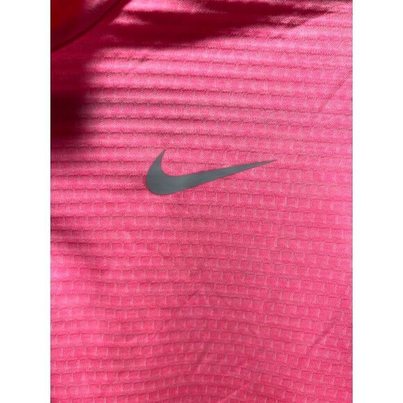 Nike Golf | Neon Highlighter Fluorescent Pink 1/4 Zip Women's Sz L - Picture 3 of 10